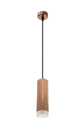 Madrid 1 Light 20cm Ceiling Pendant Light GU10, Rose Gold, Acrylic Ring - thumbnail 3