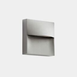 Sam Outdoor Flush Wall Lamp 14cm Grey, Semitransparent LED 3.5W CCT 2700-3200-4000K IP66 On-Off