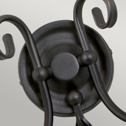 Artisan 2 Light Indoor Candle Wall Light Black, E14 - thumbnail 2