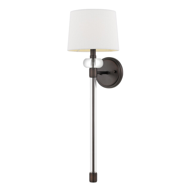Quoizel Barbour Wall Lamp with Shade Harbor Bronze - image 1