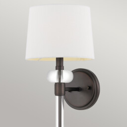 Quoizel Barbour Wall Lamp with Shade Harbor Bronze - thumbnail 2