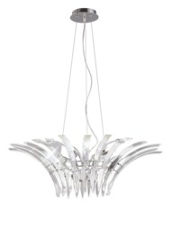 Sinclair Ceiling Pendant 9 Light Polished Chrome - thumbnail 1