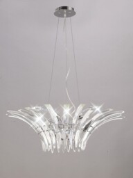 Sinclair Ceiling Pendant 9 Light Polished Chrome - thumbnail 2