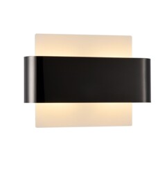Damo Flush Wall Light, 2 Light G9, White Base with Black Chrome Centre Band - thumbnail 5