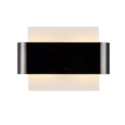 Damo Flush Wall Light, 2 Light G9, White Base with Black Chrome Centre Band - thumbnail 1