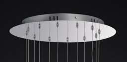 Aviva Ceiling Cluster Pendant 12 Light 4000K LED Polished Chrome, Crystal - thumbnail 5