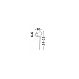 Inside Outdoor Spike Sandy Black Aluminium, Glass LED 7W 578Lm 3000K IP65 - thumbnail 2