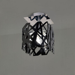 Tokio Square Ceiling 1 Light G9, Gloss Black/Polished Chrome - thumbnail 2
