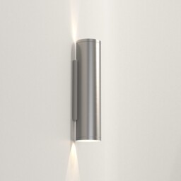 Ava Coastal Outdoor LED Up Down Wall Light Stainless Steel IP44, GU10 - thumbnail 3