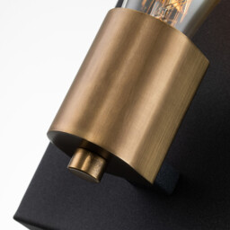Hinkley Silas Wall Lamp Aged Zinc & Heritage Brass - thumbnail 2