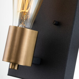 Hinkley Silas Wall Lamp Aged Zinc & Heritage Brass - thumbnail 5