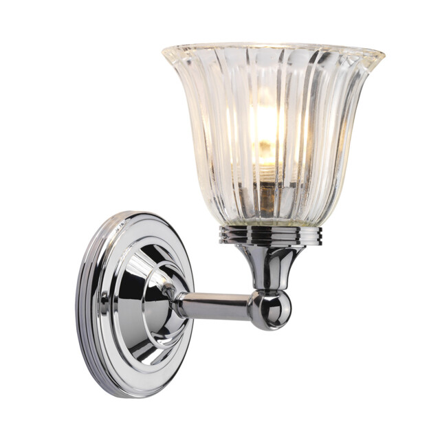 Austen 1 Light Bathroom Wall Light Polished Chrome IP44, G9 - image 1