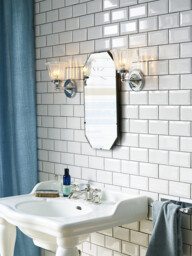 Austen 1 Light Bathroom Wall Light Polished Chrome IP44, G9 - thumbnail 2