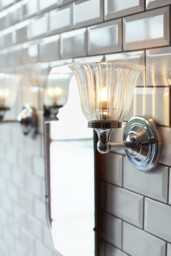 Austen 1 Light Bathroom Wall Light Polished Chrome IP44, G9 - thumbnail 3