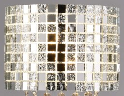 Camden Wall Lamp 2 Light G9 Polished Chrome, Mosaic Glass, Crystal - thumbnail 5