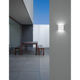 Soho 2 Light Outdoor Up Down Wall Lamp Sandy White Aluminium Glass LED 2x3W 480Lm 3000K IP54 - thumbnail 2