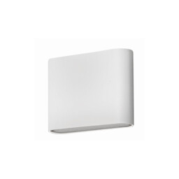 Soho 2 Light Outdoor Up Down Wall Lamp Sandy White Aluminium Glass LED 2x3W 480Lm 3000K IP54 - thumbnail 1