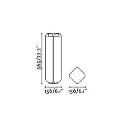 Bu LED Outdoor Bollard Light White, Dark Grey IP65 - thumbnail 3