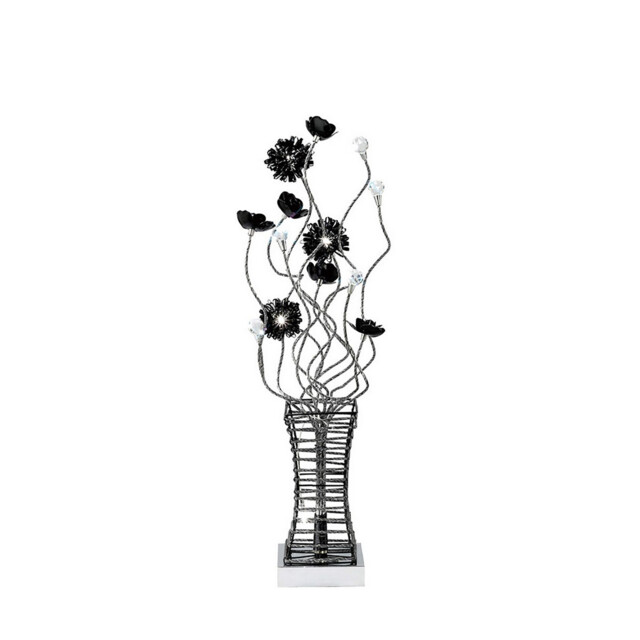 (DH) Majella Table Lamp 4 Light G4 Polished Chrome/Black/Crystal, NOT LED/CFL Compatible - image 1