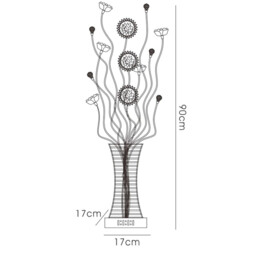 (DH) Majella Table Lamp 4 Light G4 Polished Chrome/Black/Crystal, NOT LED/CFL Compatible - thumbnail 3