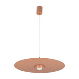 Kapedes 55cm Dome Pendant Ceiling Light Sandy Brick Red LED 3000K Dimmable