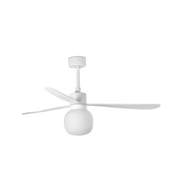 Amelia 132cm Ceiling Fan LED Globe White - thumbnail 1