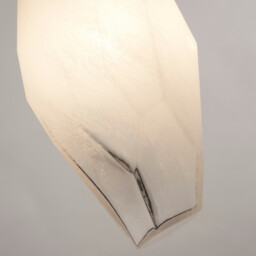 Rocky 5 Light Bar Celling Pendant, Satin Brass Metal & Glass - thumbnail 3