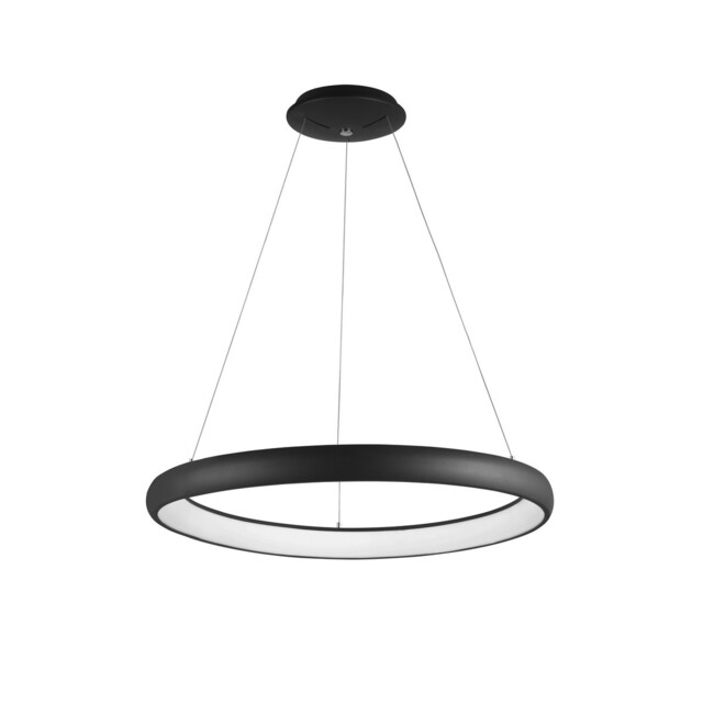 Albi 61cm Integrated LED Pendant Ceiling Light Sandy Black Aluminium LED 50W 2500Lm 3000K - image 1