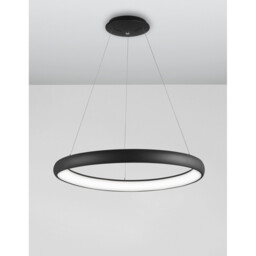 Albi 61cm Integrated LED Pendant Ceiling Light Sandy Black Aluminium LED 50W 2500Lm 3000K - thumbnail 3