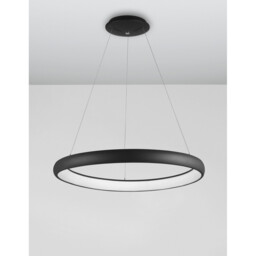 Albi 61cm Integrated LED Pendant Ceiling Light Sandy Black Aluminium LED 50W 2500Lm 3000K - thumbnail 5
