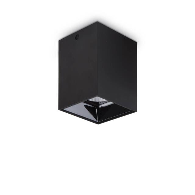 Nitro LED 1 Light Square Surface Mounted Downlight Black