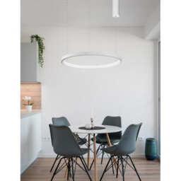 Pertino 48cm Integrated LED Pendant Ceiling Light Dimmable Sandy White Aluminium LED 38W 2280Lm 3000K - thumbnail 2