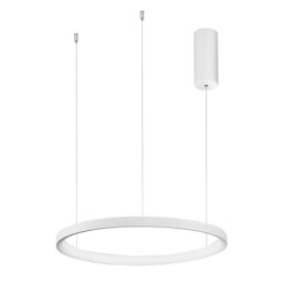 Pertino 48cm Integrated LED Pendant Ceiling Light Dimmable Sandy White Aluminium LED 38W 2280Lm 3000K - thumbnail 1