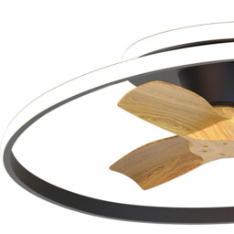Ocean 60W LED Dimmable Ceiling Light With Built-In 35W DC Reversible Fan, Black, 4200lm, 5yrs Warranty - thumbnail 5