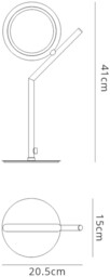 Olimpia Table Lamp, 8W LED, 3000K, 600lm, IP20, Satin Gold - thumbnail 2