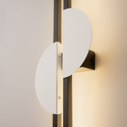 Skyline II Modern Integrated LED Wall Lamp Black 4000K 800lm White Shade - thumbnail 5