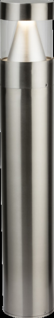 Knightsbridge 230V IP65 15W Stainless Steel LED Bollard 950mm - 3000K - CBL15SS - image 1