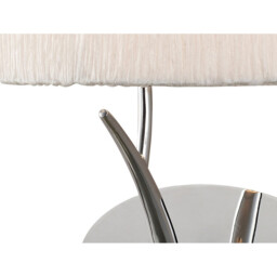 Eve Wall Lamp 1 Light E27, Polished Chrome With White Oval Shade - thumbnail 5