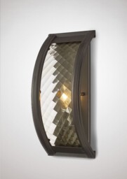 Asia Flush Wall Lamp 1 Light E14 Oiled Bronze, Clear Glass - thumbnail 2