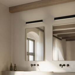 Zambelis 9cm Bathroom Over Mirror Light Black Matt LED 3000K IP44 - thumbnail 2