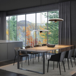 Nomada 48cm Pendant, 33W LED, 3000K, 1000lm, Sand Black/Painted Gold, 3yrs Warranty - thumbnail 5