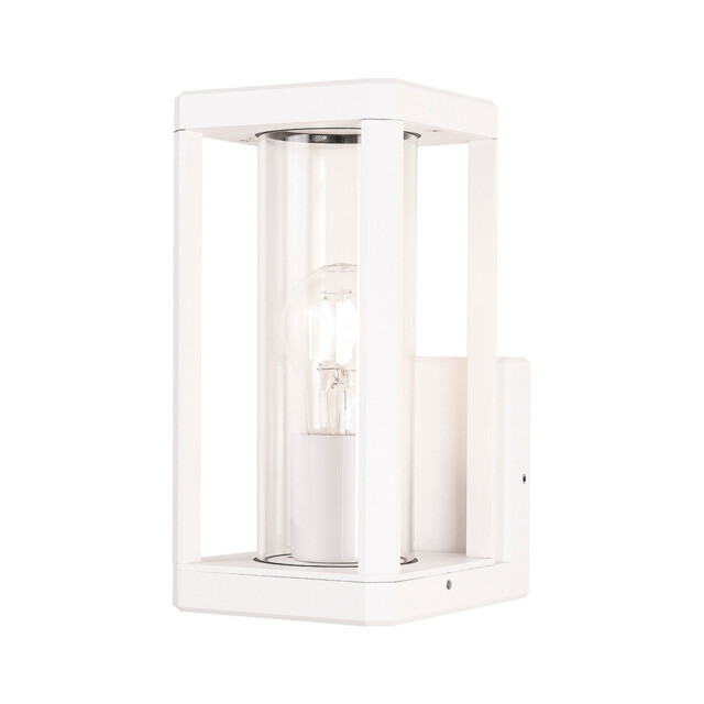 Nevada Wall Lamp, 1 x E27, IP65, Matt White, 2yrs Warranty - image 1