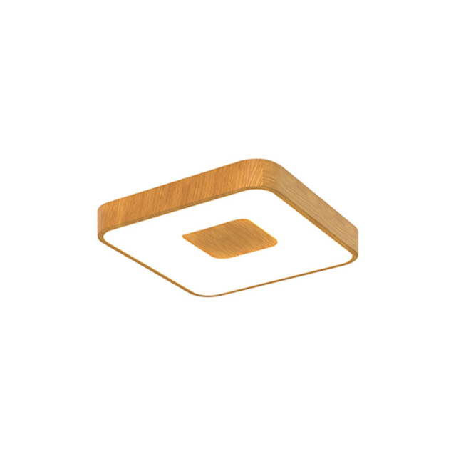 Coin Square Ceiling 56W LED With Remote Control 2700K-5000K, 2500lm, Wood Effect, 3yrs Warranty - image 1