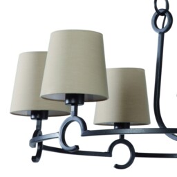 Argi Ceiling Pendant 6 Light E27 with Taupe Shades Brown Oxide - thumbnail 5