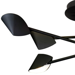 Capuccina Medium 6 Light Semi Flush, 45W LED, 3000K, 3100lm, Black, 3yrs Warranty - thumbnail 5