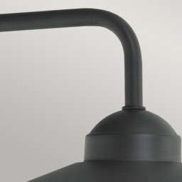 Vansbro Outdoor 1 Light Dome Wall Lantern Black , IP55, E27 - thumbnail 5