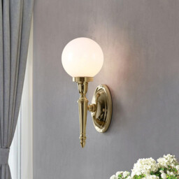 Dryden 1 Light Bathroom Wall Light Polished Brass IP44, G9 - thumbnail 2