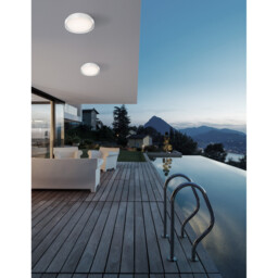 Oliver Outdoor Flush Sandy White Aluminium LED 20W 1550Lm 3000K IP65 - thumbnail 2