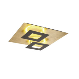 Dalia 50cm Ceiling, 48W LED, 3000K, 3360lm, Gold/Black, 3yrs Warranty - thumbnail 1