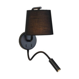 Borovo Reading Wall Light Black Matt LED 3000K - thumbnail 1